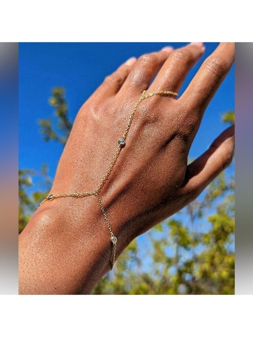 Diamond Hand Chain Bracelet Q306